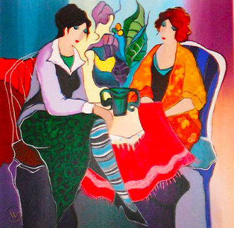 Faithful And Honest 2000 Limited Edition Print - Itzchak Tarkay Faithful And Honest 2000 Limited Edition Print - Itzchak Tarkay