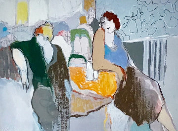 Casual Dining III AP 2000 Limited Edition Print - Itzchak Tarkay Casual Dining III AP 2000 Limited Edition Print - Itzchak Tarkay