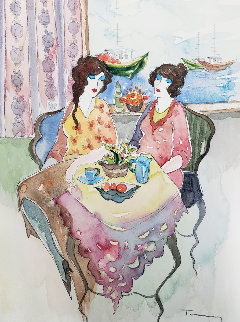 Untitled Watercolor 2002 15x11 Watercolor - Itzchak Tarkay Untitled Watercolor 2002 15x11 Watercolor - Itzchak Tarkay