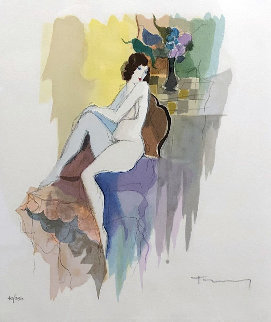 Catherine 1996 Limited Edition Print - Itzchak Tarkay Catherine 1996 Limited Edition Print - Itzchak Tarkay