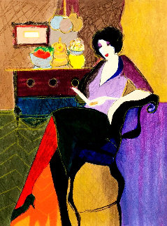 Intermezzo AP Limited Edition Print - Itzchak Tarkay Intermezzo AP Limited Edition Print - Itzchak Tarkay