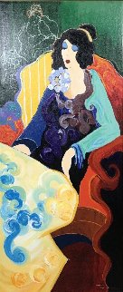 Josephine 1998 Embellished Huge Limited Edition Print - Itzchak Tarkay Josephine 1998 Embellished Huge Limited Edition Print - Itzchak Tarkay