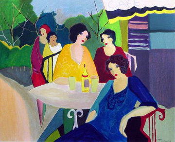 Joyful Day 1993 Limited Edition Print - Itzchak Tarkay Joyful Day 1993 Limited Edition Print - Itzchak Tarkay