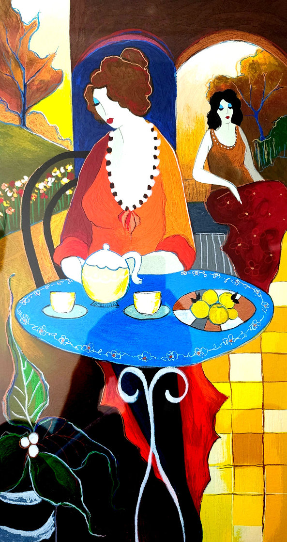Charlena at Tea PP 2006 Limited Edition Print by Itzchak Tarkay