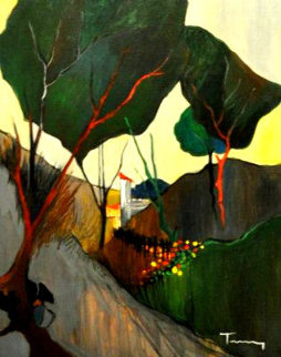 Cloudy Day EA 2004 Limited Edition Print - Itzchak Tarkay Cloudy Day EA 2004 Limited Edition Print - Itzchak Tarkay