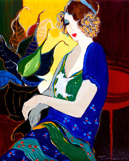 Marsha Embellished 2000 Limited Edition Print - Itzchak Tarkay Marsha Embellished 2000 Limited Edition Print - Itzchak Tarkay