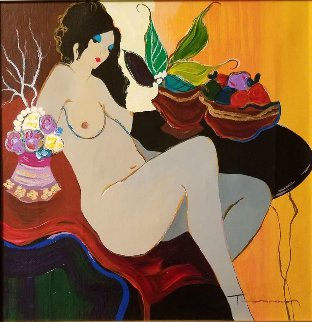 Nude 1 Embellished Limited Edition Print - Itzchak Tarkay Nude 1 Embellished Limited Edition Print - Itzchak Tarkay