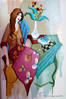 Sinful Thoughts 2004 Embellished Limited Edition Print - Itzchak Tarkay Sinful Thoughts 2004 Embellished Limited Edition Print - Itzchak Tarkay