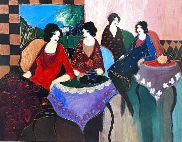 Two By Two 2000 Limited Edition Print - Itzchak Tarkay Two By Two 2000 Limited Edition Print - Itzchak Tarkay