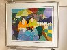 On the Terrace 1987 - Huge Limited Edition Print by Itzchak Tarkay - 1