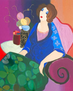 In Bloom 2000 Limited Edition Print - Itzchak Tarkay In Bloom 2000 Limited Edition Print - Itzchak Tarkay