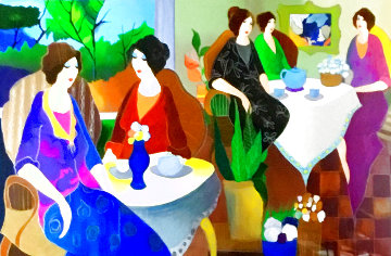 Lunch With Erin 2014 Limited Edition Print - Itzchak Tarkay Lunch With Erin 2014 Limited Edition Print - Itzchak Tarkay