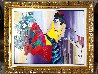 Floral Encounter 2006 Embellished Huge - 37x47 Limited Edition Print by Itzchak Tarkay - 2