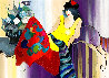 Floral Encounter 2006 Embellished Huge - 37x47 Limited Edition Print by Itzchak Tarkay - 0