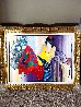 Floral Encounter 2006 Embellished Huge - 37x47 Limited Edition Print by Itzchak Tarkay - 1