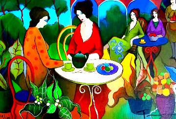 Friends Luncheon Limited Edition Print - Itzchak Tarkay Friends Luncheon Limited Edition Print - Itzchak Tarkay