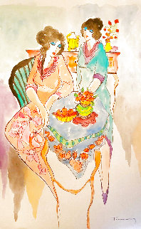 Untitled Watercolor 18x12 Watercolor - Itzchak Tarkay Untitled Watercolor 18x12 Watercolor - Itzchak Tarkay
