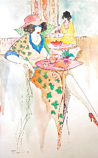 Untitled Watercolor 18x12 Watercolor - Itzchak Tarkay Untitled Watercolor 18x12 Watercolor - Itzchak Tarkay