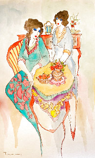Untitled Watercolor 18x12 Watercolor - Itzchak Tarkay Untitled Watercolor 18x12 Watercolor - Itzchak Tarkay