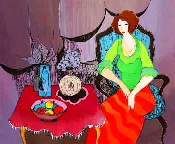 Country Girl 2011 Limited Edition Print - Itzchak Tarkay Country Girl 2011 Limited Edition Print - Itzchak Tarkay