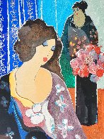 Quiet Reflection 2001 Limited Edition Print by Itzchak Tarkay - 2 Quiet Reflection 2001 Limited Edition Print by Itzchak Tarkay - 2