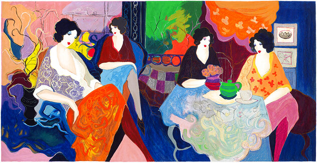 Cafe After Hours Limited Edition Lithograph by Itzchak Tarkay