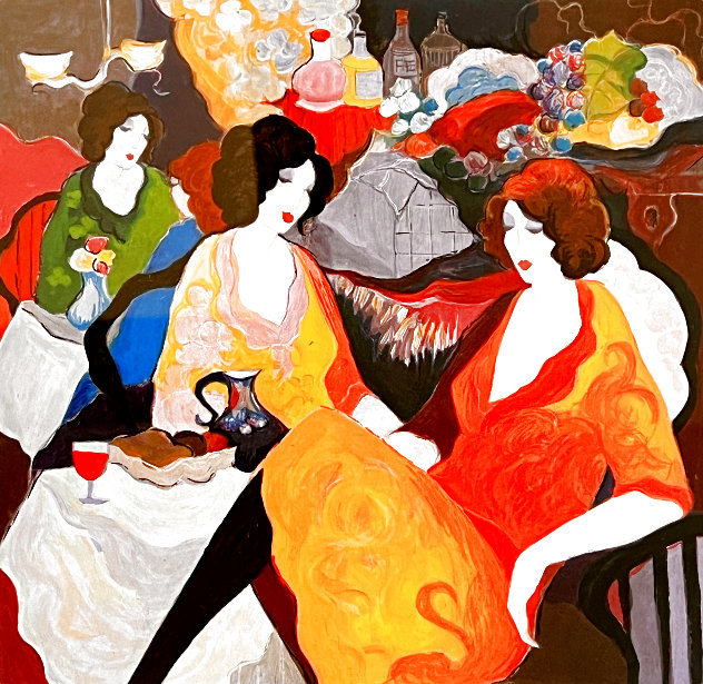 Ladies At Cafe AP 1996 Limited Edition Print by Itzchak Tarkay