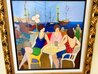 Old Jaffa Port II 2003 - Framed Embellished Serigraph on Canvas - Haifa, Israel Limited Edition Print by Itzchak Tarkay - 1 Old Jaffa Port II 2003 - Framed Embellished Serigraph on Canvas - Haifa, Israel Limited Edition Print by Itzchak Tarkay - 1