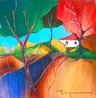 French Chateau 2008 - Framed Embellished Serigraph on Canvas Limited Edition Print by Itzchak Tarkay - 0 French Chateau 2008 - Framed Embellished Serigraph on Canvas Limited Edition Print by Itzchak Tarkay - 0