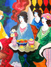 Cafe Bella 30x40 Original Painting by Itzchak Tarkay - 1