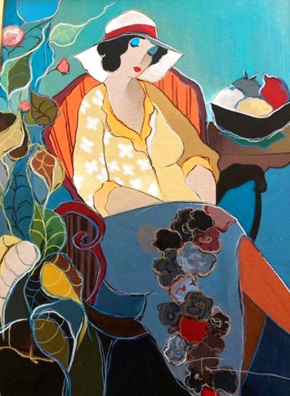 Intimate Knowledge 2006 Serigraph on Canvas 13x9 by Itzchak Tarkay ...