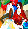 Rendezvous 2008 Embellished Limited Edition Print by Itzchak Tarkay - 0