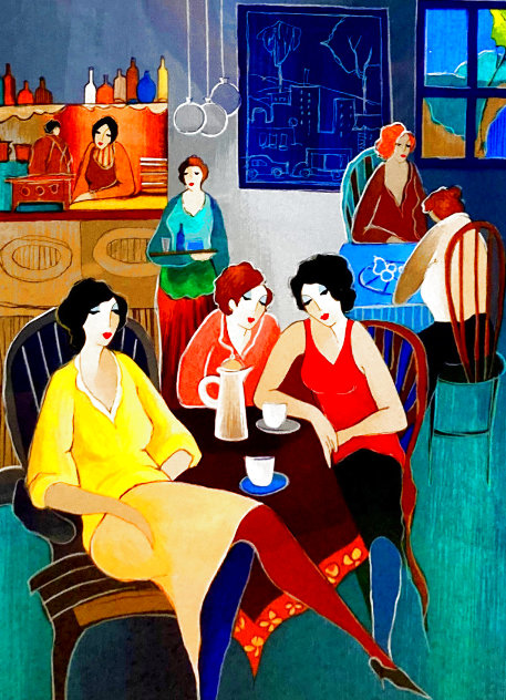 Friends to Confide in 2006 Limited Edition Print by Itzchak Tarkay