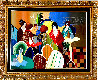 Busy Cafe 2003  Embellished - Huge Limited Edition Print by Itzchak Tarkay - 1