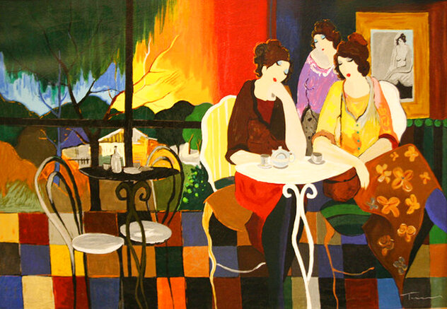 Sunset Over Haifa HC 1999 Serigraph 30x44 by Itzchak Tarkay - For