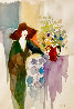 Society Watercolor 24x20 Watercolor by Itzchak Tarkay - 0