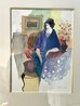 Untitled Watercolor 22x20 Watercolor by Itzchak Tarkay - 2 Untitled Watercolor 22x20 Watercolor by Itzchak Tarkay - 2