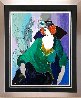 Jeannine with Flowered Hat 1998 - Huge Limited Edition Print by Itzchak Tarkay - 1