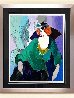 Jeannine with Flowered Hat 1998 - Huge Limited Edition Print by Itzchak Tarkay - 2