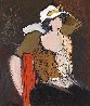 Woman in White Hat Limited Edition Print by Itzchak Tarkay - 0