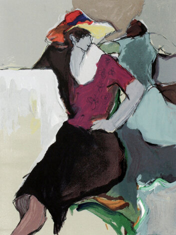 Seated Woman 1986 Limited Edition Print - Itzchak Tarkay