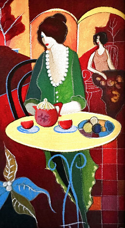 Charlena at Tea III PP 2008 Limited Edition Print - Itzchak Tarkay