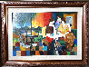 Sunset Over Haifa 1998 Embellished - Huge - Israel Limited Edition Print by Itzchak Tarkay - 1