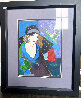 Demoiselle et Fleurs 1998 Limited Edition Print by Itzchak Tarkay - 1