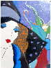 Demoiselle et Fleurs 1998 Limited Edition Print by Itzchak Tarkay - 2