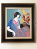 Untitled Portrait 29x25 - Acrylic on Canvas Original Painting by Itzchak Tarkay - 1 Untitled Portrait 29x25 - Acrylic on Canvas Original Painting by Itzchak Tarkay - 1