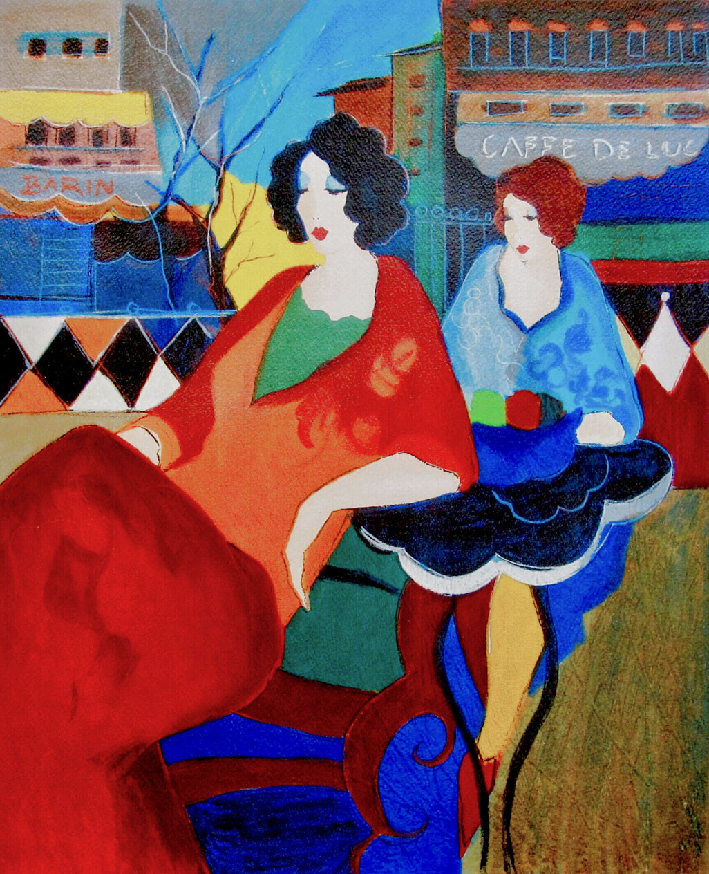 Cafe De Luc AP Limited Edition Serigraph by Itzchak Tarkay - For Sale ...