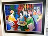 Cafe Bella 2000 35x45 - Framed Acrylic on Canvas - Huge Original Painting by Itzchak Tarkay - 1