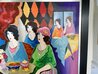 Cafe Bella 2000 35x45 - Framed Acrylic on Canvas - Huge Original Painting by Itzchak Tarkay - 5