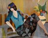 A Break from Tea 2007 Limited Edition Print by Itzchak Tarkay - 2